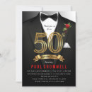 Search for suit and tie birthday invitations Elegant