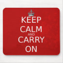 Search for keep calm carry on mousepads Slogan