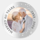 Search for 60 anniversary stickers Silver