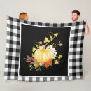 Search for fall plaid blankets Black and white
