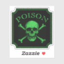 Search for toxic skull stickers Halloween