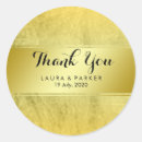 Search for gold foil thank you stickers Vintage
