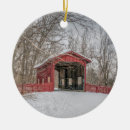 Search for covered bridge christmas tree decorations Snow