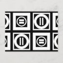 Search for black and white geometric patterns postcards For him