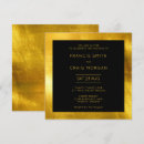 Search for faux gold foil wedding invitations Black