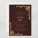 Search for royal engagement party invitations Gold