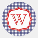 Search for red white and blue plaid stickers Gingham