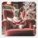Search for french bulldog dog stickers Festive