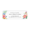 Search for modern floral return address labels Stylish