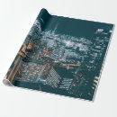 Search for city buildings wrapping paper View