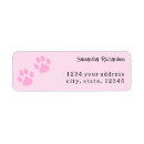 Search for pawprint return address labels Animal