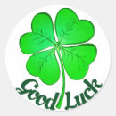 Search for good luck clover stickers Irish