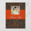 Search for damask monogram postcards Orange