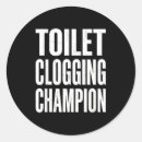 Search for bathroom humor stickers Toilet