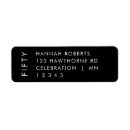 Search for birthday return return address labels 50 year old
