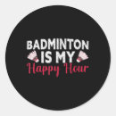 Search for funny badminton stickers Sports