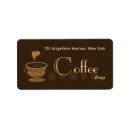 Search for coffee bean return address labels Espresso