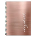 Search for rose gold notebooks Brushed metal