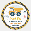 Search for dump truck stickers construction party decor