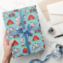 Search for red barn wrapping paper Country