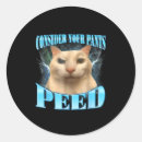 Search for funny cat meme stickers Music