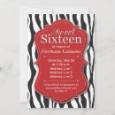 Search for red zebra birthday invitations Fun