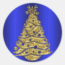 Search for christmas tree stickers Gold glitter