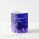 Search for sparkling snowflakes mugs Blue