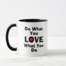 Search for do what you love mugs Typography