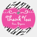 Search for pink zebra birthday party stickers Animal