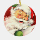 Search for winking santa christmas tree decorations Vintage