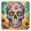 Search for sunflower skull stickers Floral