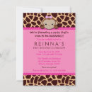 Search for monkey invitations Giraffe