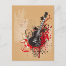 Search for musical graphic postcards Guitar