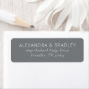 Search for gray and white return address labels Modern