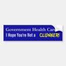 Search for clunker bumper stickers Obama