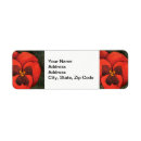 Search for pansy flower return address labels Flowers