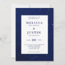 Search for starry night wedding invitations Silver