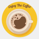 Search for drinking coffee stickers Design