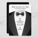 Search for modern suite wedding invitations Stylish