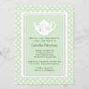 Search for mint and white baby shower invitations Green