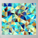 Search for geometric triangles posters Blue