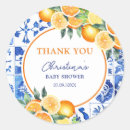Search for blue and orange stickers Watercolor
