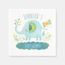 Search for elephant napkins Boy baby shower