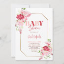 Search for red and pink invitations Mother to be