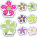 Search for whimsical flower pattern stickers Retro