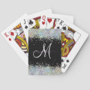 Search for holographic playing cards Monogrammed