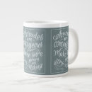 Search for decorative jumbo mugs Typography