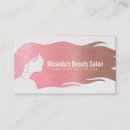 Search for long business cards Beauty salon