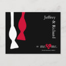 Search for red black and white save the dates Engaged